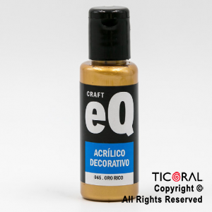 ACRIL.DECOR.EQ 045 ORO RICO 50ML X 6 UNIDADES